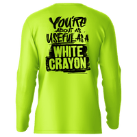 White Crayon - Hi-Visibility UPF 50 Long Sleeve Sun Shirt