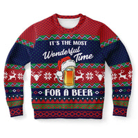 Wonderful Time for a Beer Christmas Sweatshirt