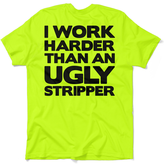 Work Harder - Safety Yellow T-Shirt