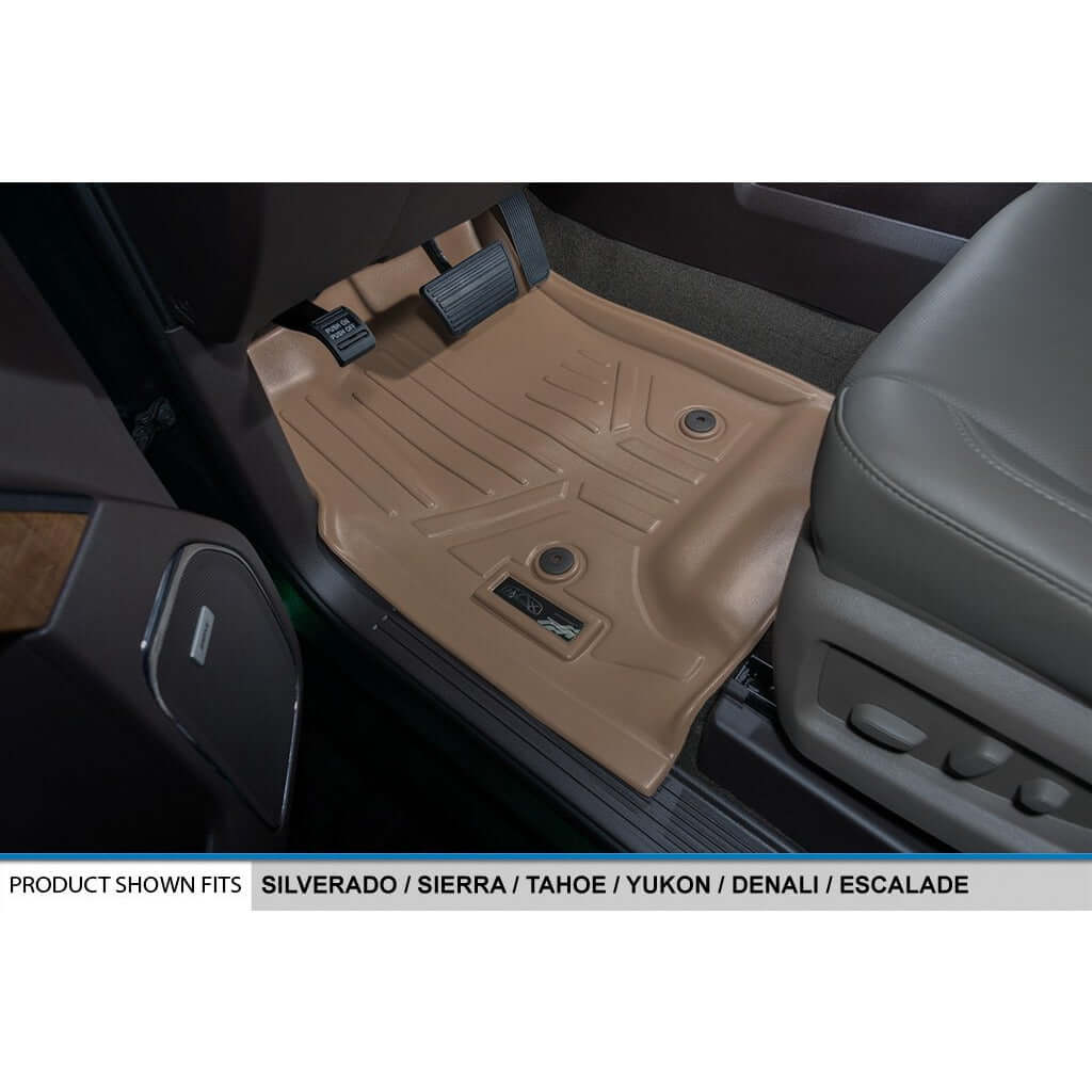 SMARTLINER Custom Fit Floor Liners For Double Cab 2019 Chevy Silverado 1500 LD (Bucket)