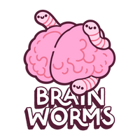 Brain Worms Vinyl Sticker