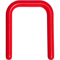 16G 7/16 Red Flexible Bioplast Square Septum Retainer
