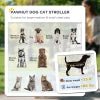 One - Click Foldable Stroller for Large Medium Small Dogs, Pet, Cats with Storage - Jaico Online Shop