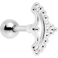 16G 1/4 Crescent Bow Cartilage Tragus Earring