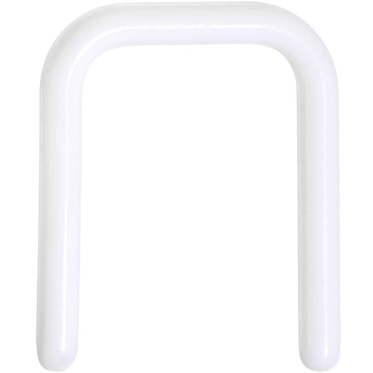 16G 7/16 White Flexible Bioplast Square Septum Retainer