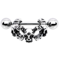 16G 1/2 Gothic Skull Cartilage Cuff