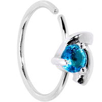 20G 3/8 Aqua Gem Sassy Seamless Circular Ring