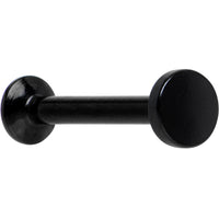 5/16 Black IP 3mm Circle Internal Thread Daith Cartilage Tragus