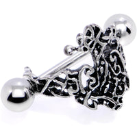 16G 1/2 Rococo Ring Cuff Cartilage Earring