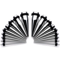 9 Piece Ear Stretching Kit in Stainless Steel Set of 2