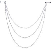 Handcrafted Swirly Link Dangle Nipple Chain