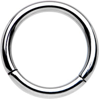 14G 3/8 Solid G23 Implant Grade Titanium Hinged Segment Ring