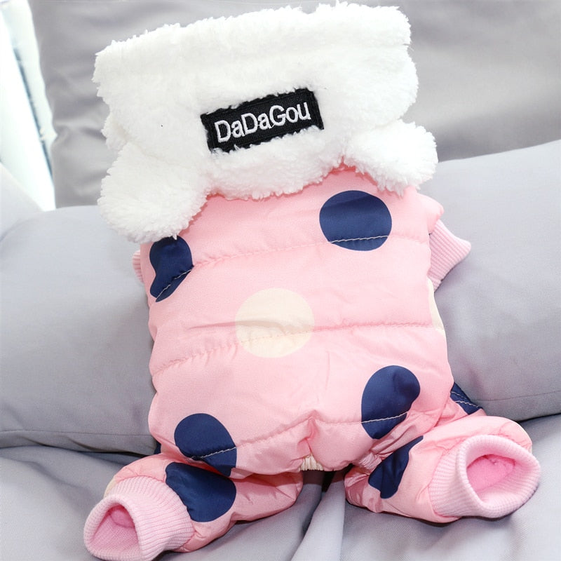 Big Polka Dot Snowsuit Jumpsuit