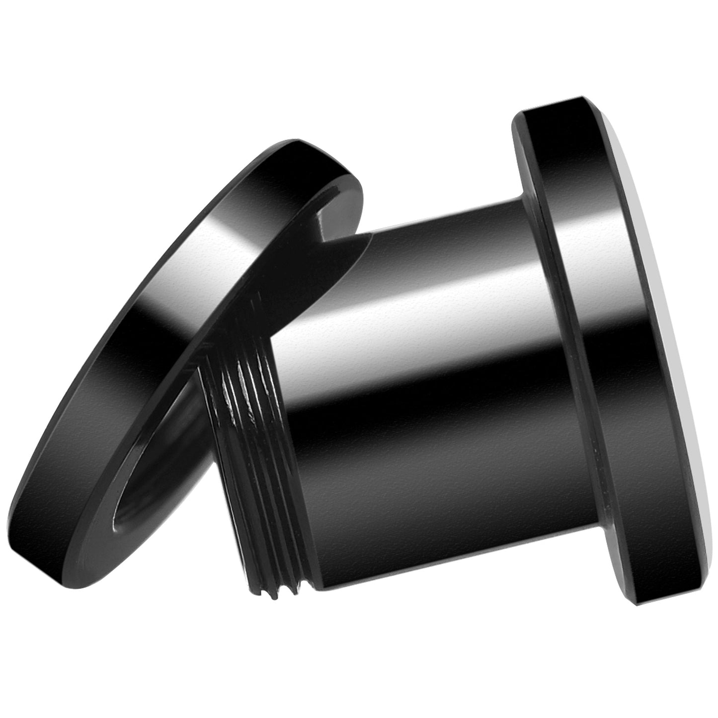 Woodland Camo Print Black Anodized Screw Fit Plug Set 0G