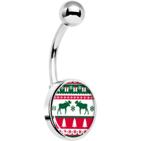 Ugly Christmas Sweater Belly Ring