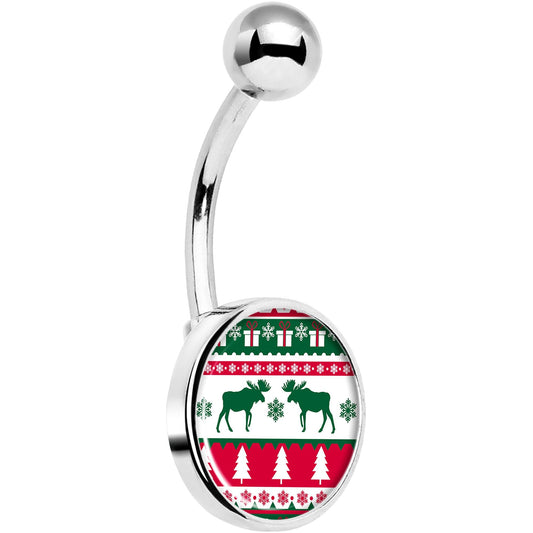 Ugly Christmas Sweater Belly Ring