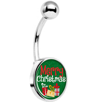 Merry Christmas Presents Belly Ring