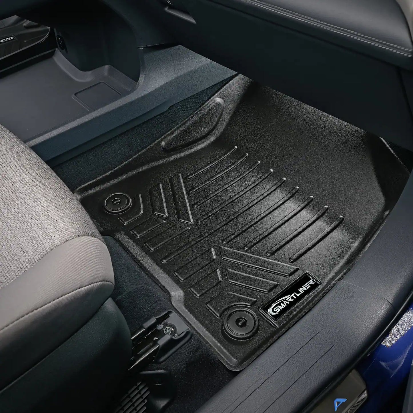 SMARTLINER Custom Fit Floor Liners For 2021-2025 Toyota Sienna with 2nd Row Bucket Seats and Spare Tire