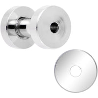 8G Stainless Steel Screw Fit Tunnel Plug Set