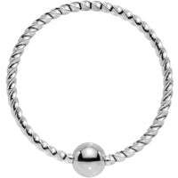 20G 3/8 So Twisted Captive Style Seamless Ring