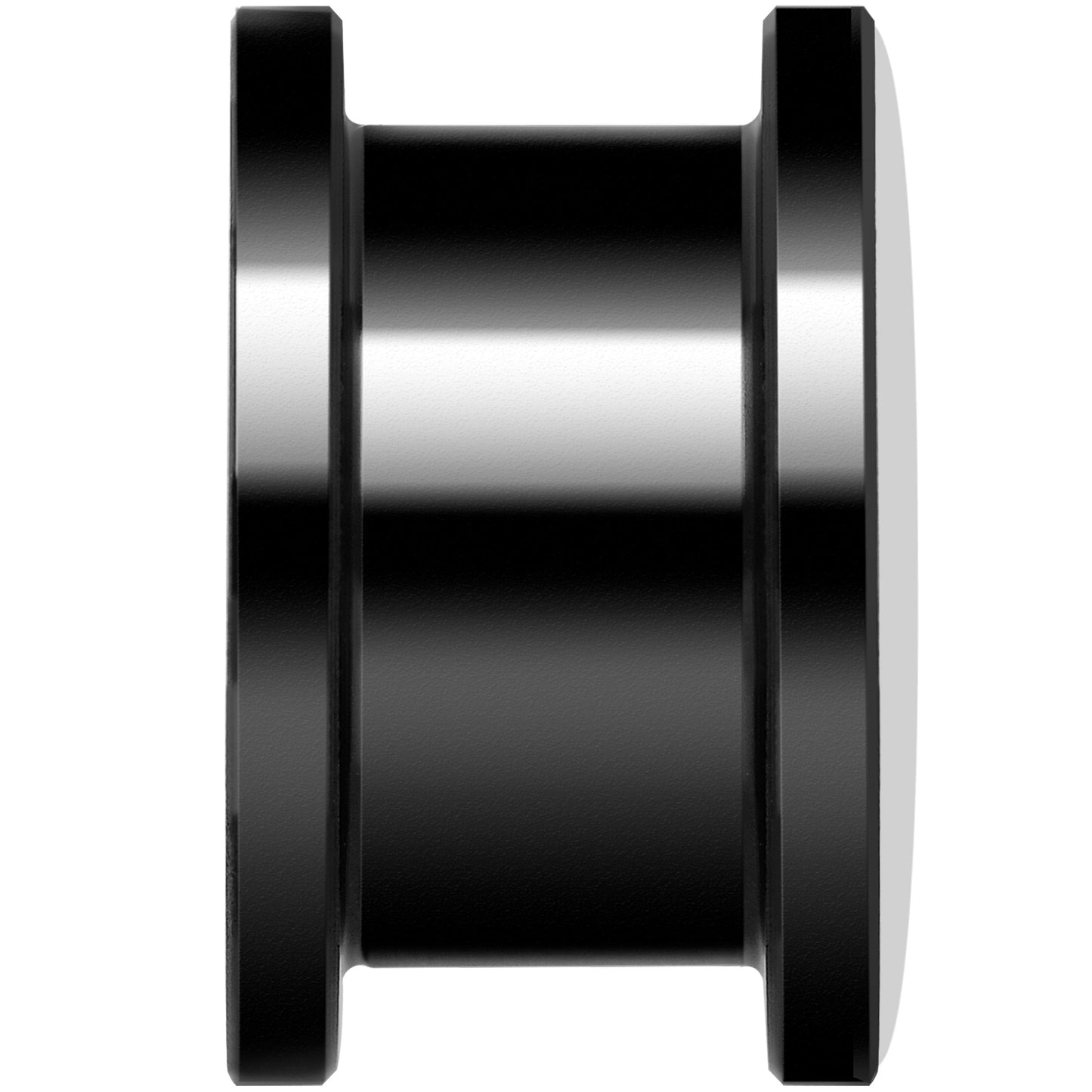 Man Woman Floral Silhouette Black Anodized Screw Fit Plug Set 9/16