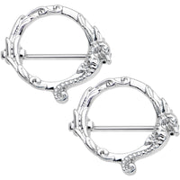 9/16 Frolicking Seahorse Nipple Shield Set